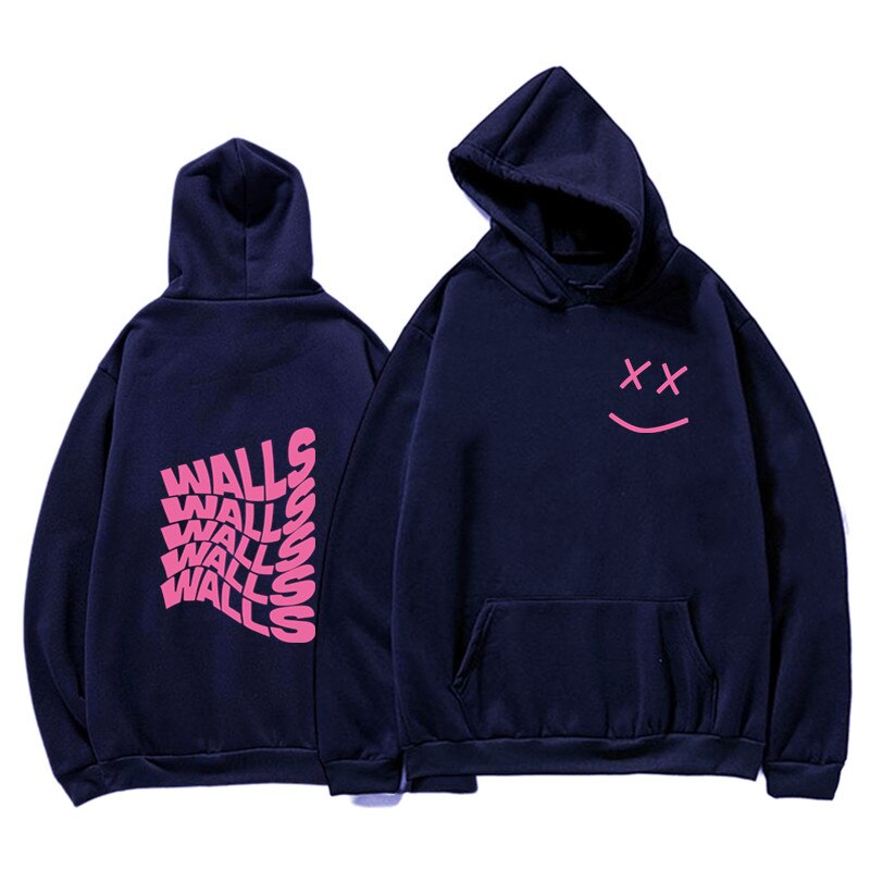 Louis Tomlinson News on X: All sizes of the Smiley Walls Flock Print Hoodie  have been restocked! Buy here:    / X