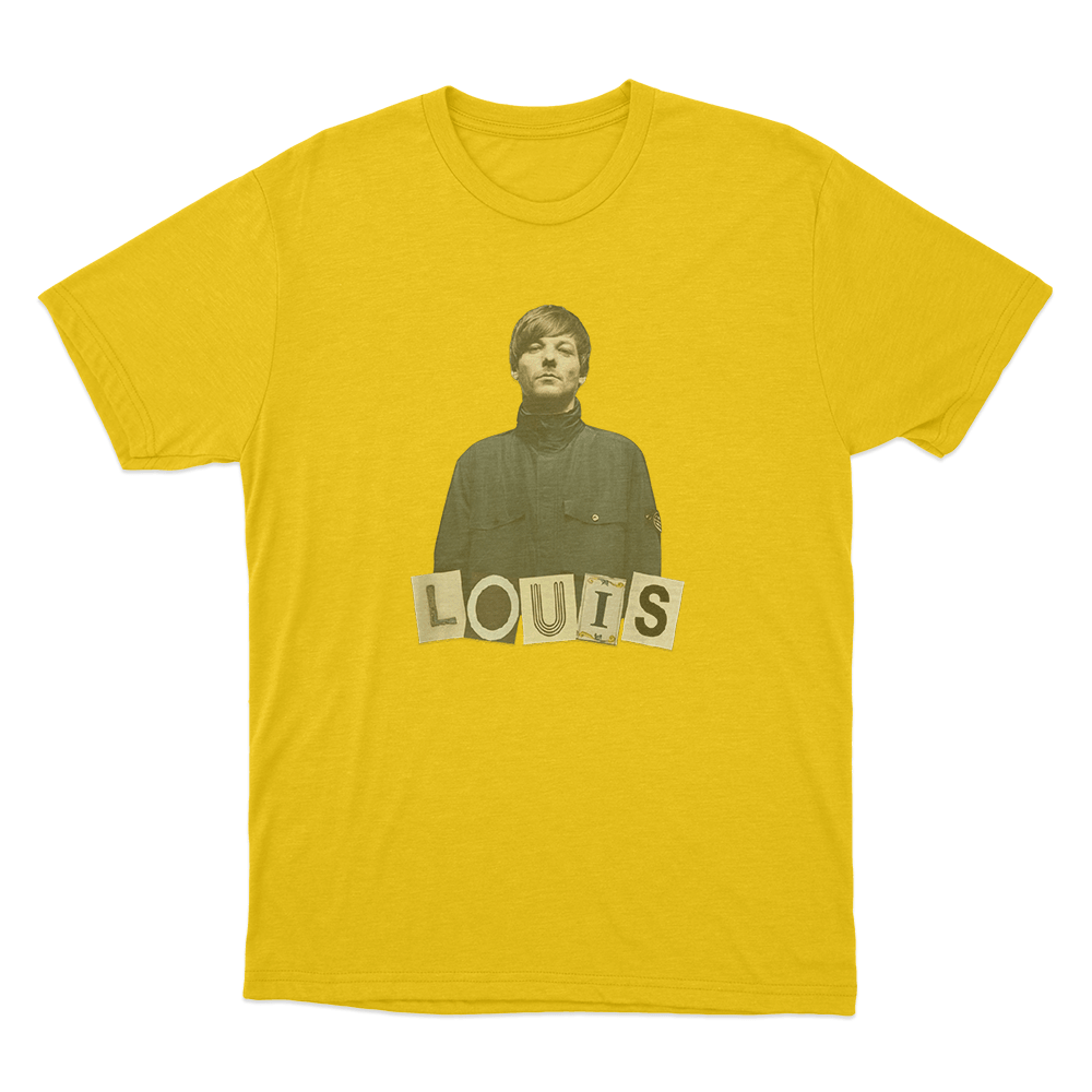 Louis Portrait Letters Unisex T Shirt Yellow Louis Portrait Letters Unisex T Shirt Yellow