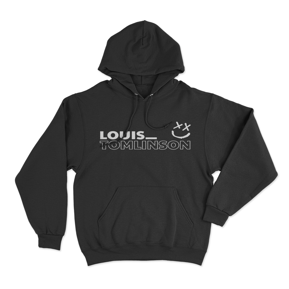 Louis Tomlinson Smiley Logo Unisex Hoodie Black Louis Tomlinson Smiley Logo Unisex Hoodie Black
