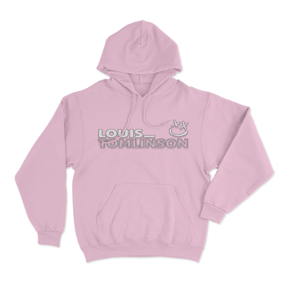 Louis Tomlinson Smiley Logo Unisex Hoodie Pink Louis Tomlinson Smiley Logo Unisex Hoodie Pink