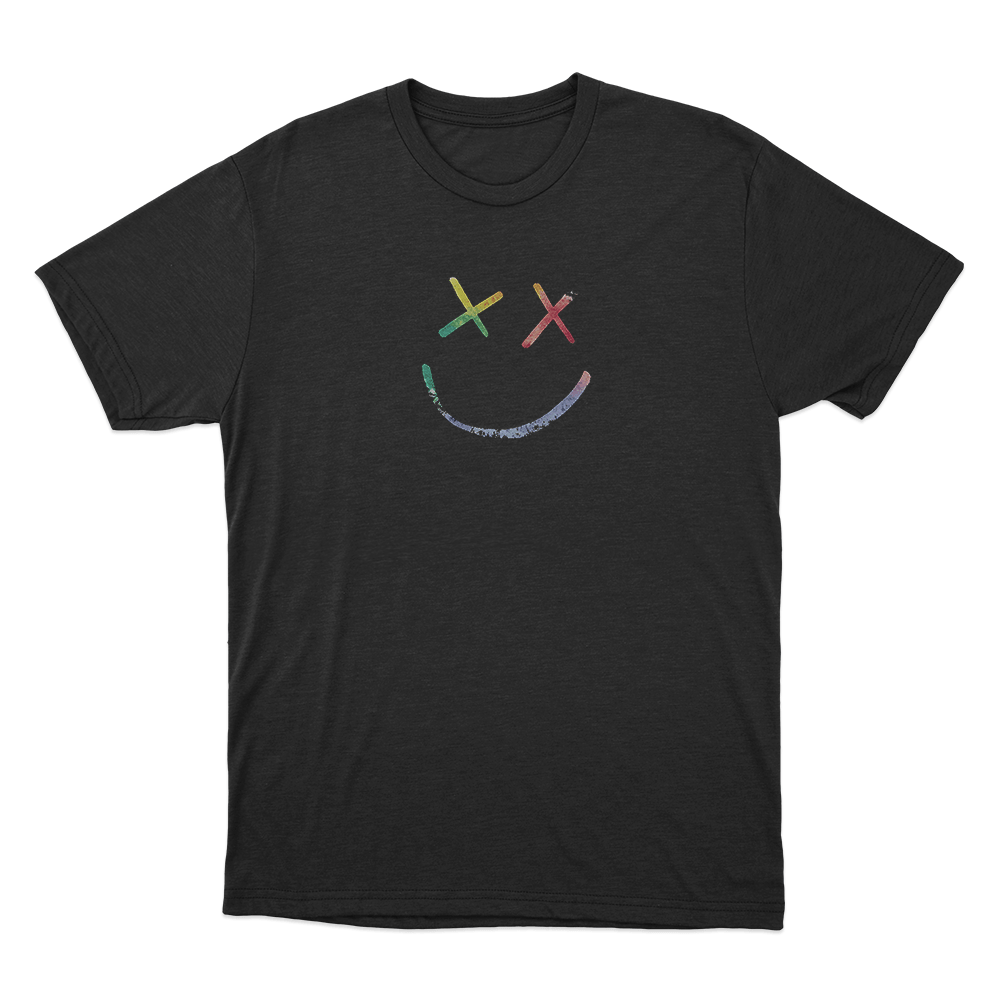 Rainbow Smiley Face Logo Unisex T Shirt Black Rainbow Smiley Face Logo Unisex T Shirt Black