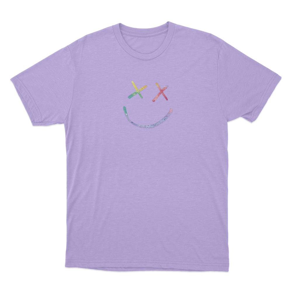 Rainbow Smiley Face Logo Unisex T Shirt Purple Rainbow Smiley Face Logo Unisex T Shirt Purple