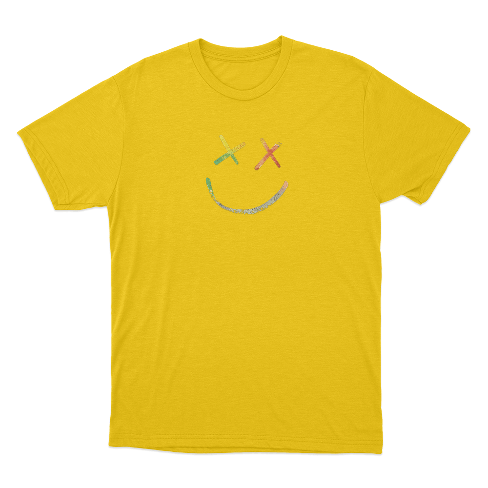 Rainbow Smiley Face Logo Unisex T Shirt Yellow Rainbow Smiley Face Logo Unisex T Shirt Yellow