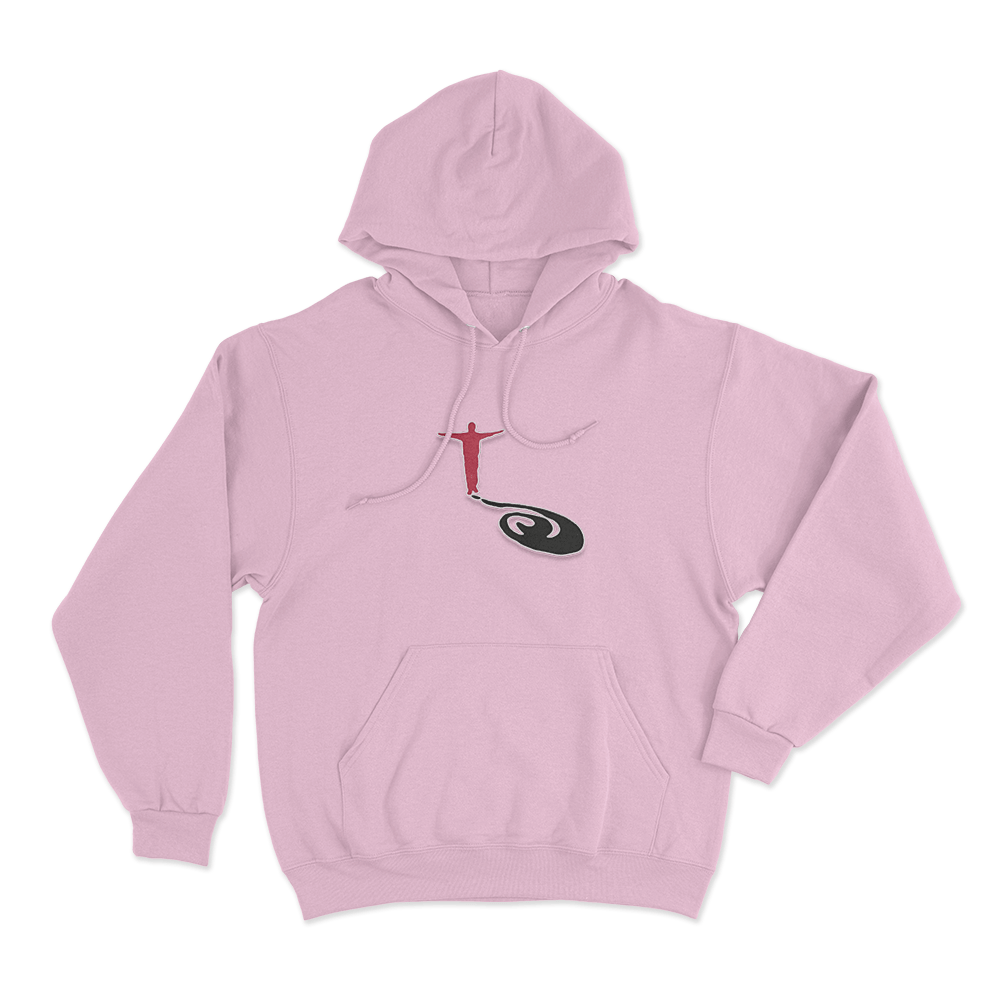 Red Figure Question Mark Unisex Hoodie Pink Red Figure Question Mark Unisex Hoodie Pink