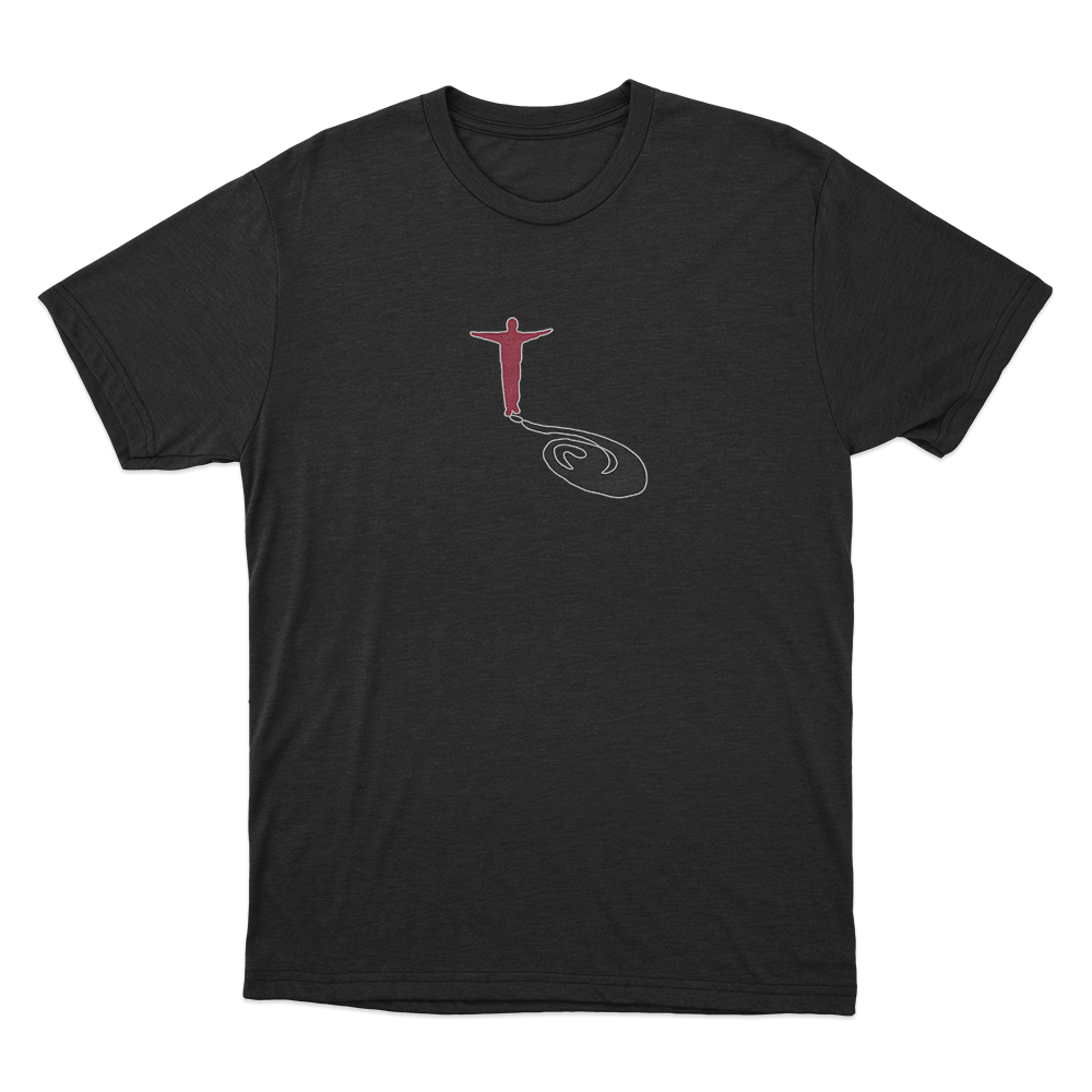 Red Figure Question Mark Unisex T Shirt Black Red Figure Question Mark Unisex T Shirt Black