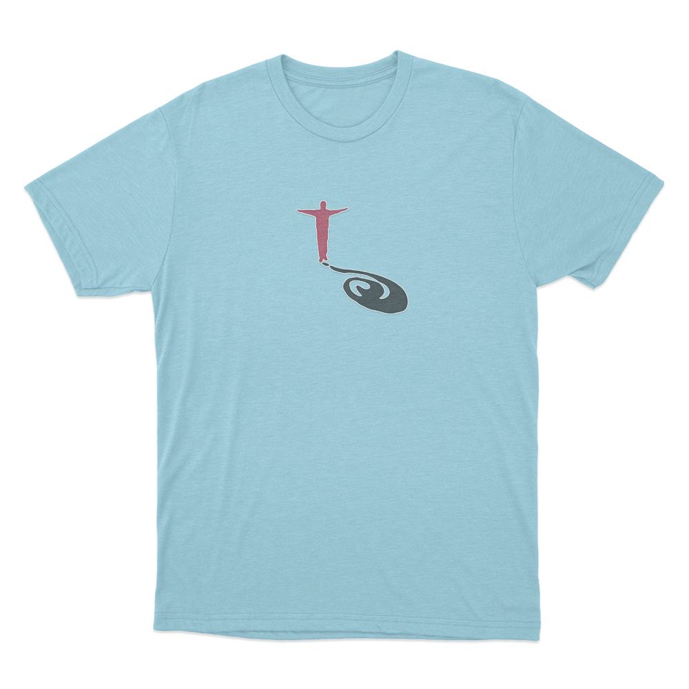 Red Figure Question Mark Unisex T Shirt Sky Blue Red Figure Question Mark Unisex T Shirt Sky Blue